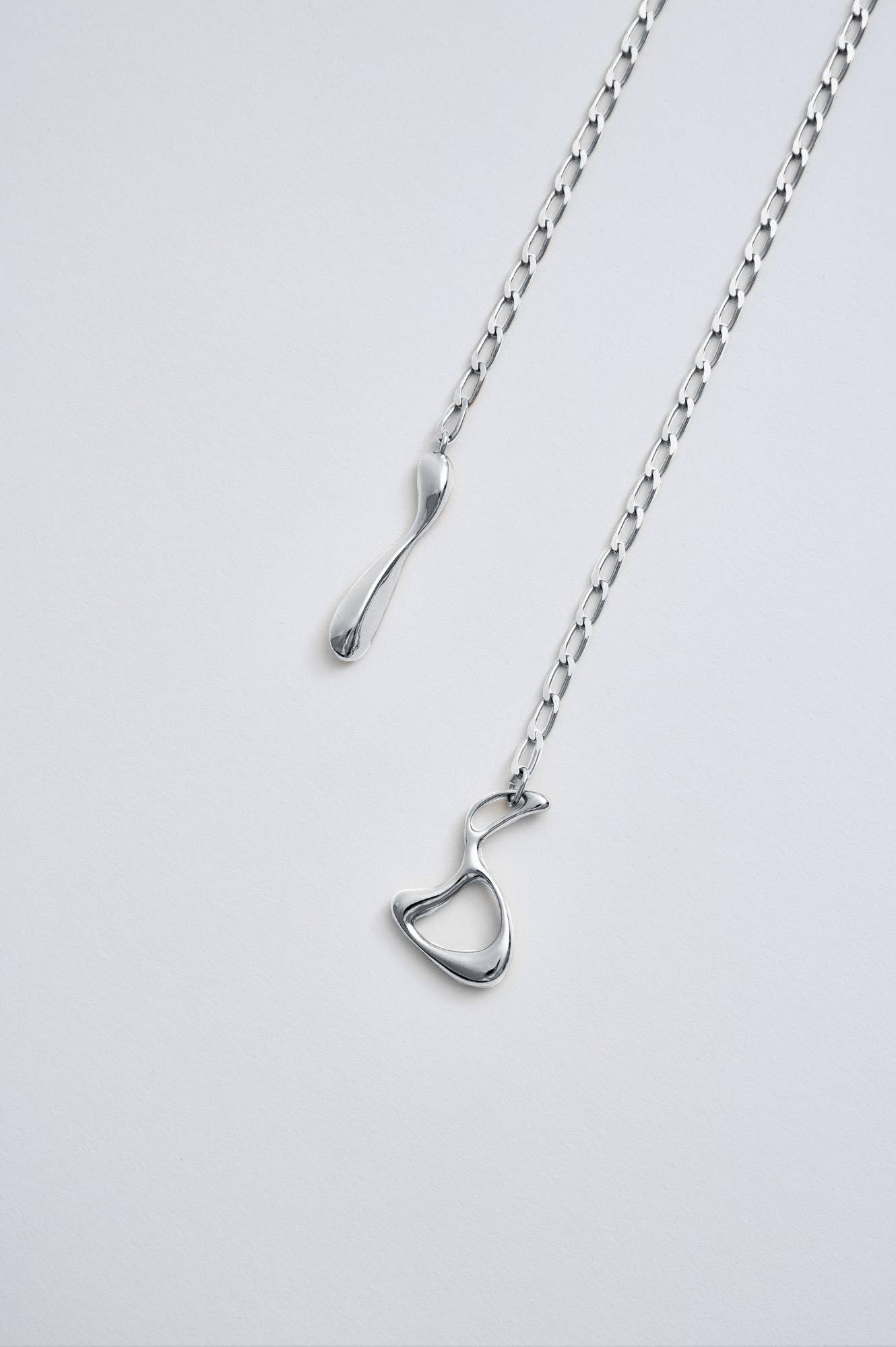Julia Bartsch jewellery drop logo necklace silver 2